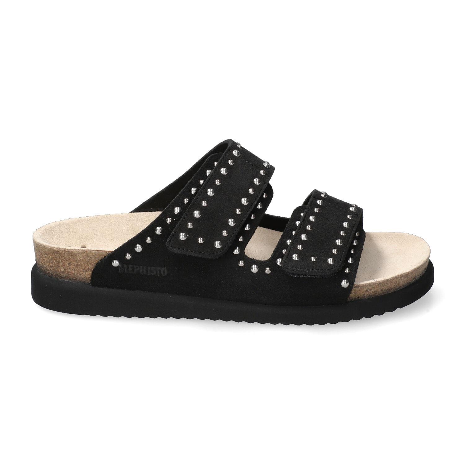 mules femme modèle Hestelle Noir - Mephisto